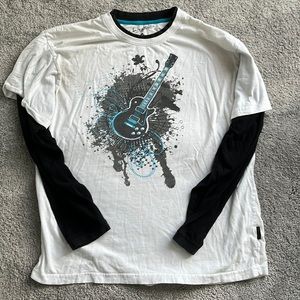 y2k layered long sleeve tee